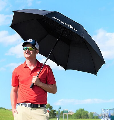 Best-Safest-Windproof-Umbrella-Athletico-for-golfers